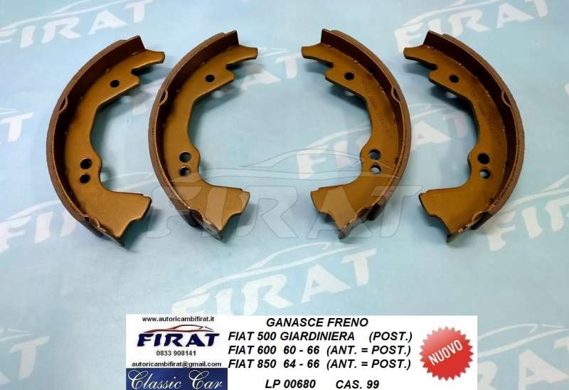 GANASCE FRENO FIAT 500 GIARDINIERA 600 850 (00680)